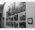 Display of old photos in corridor
